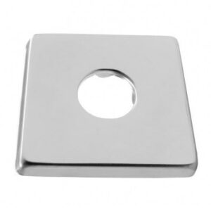 Canopla Quadrada Aco Inox 6 X 6 Cm Blukit (671027)