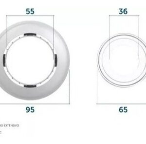 Canopla Universal Metalizada P Sifo Tubo Extensivo Blukit (971994)