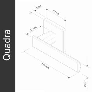 Fechadura Zm Quadra Externa Roseta 701 80e Cromado Pado (941298)
