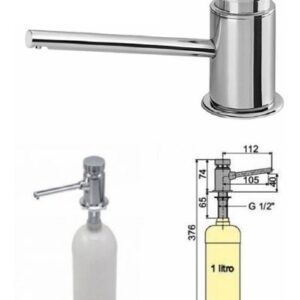 Garrafa Saboneteira Docol Dispensador Dosador Detergente (754197)