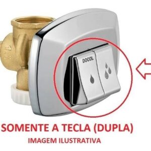 Kit Teclas Dupla P Acabamento Valvula Salvagua Docol (922686)