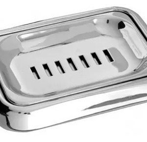 Saboneteira De Mesa Em Lato Cromado Blukit